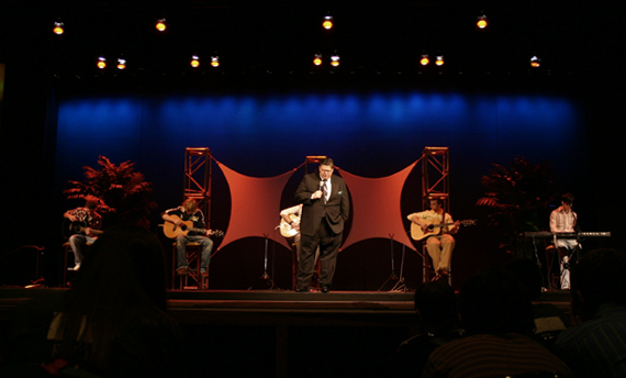 Daniel speaking at First Baptist Atlanta